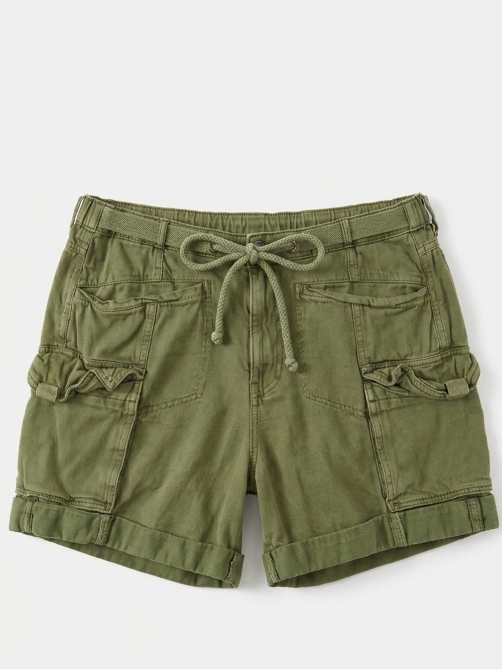 Free People Women’s Green Cargo Shorts – Size Large